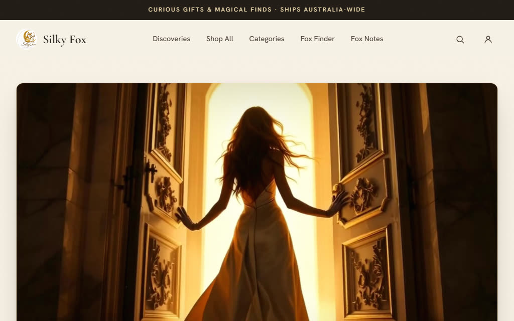 Silky Fox homepage: curious gifts and magical finds
