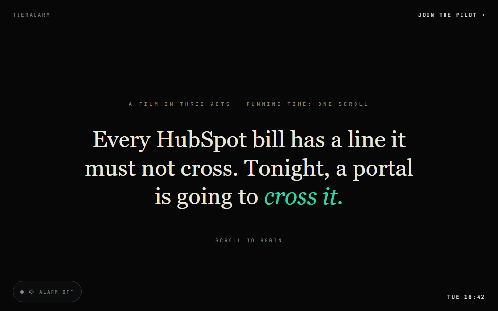 TierAlarm: early warning for HubSpot overage bills